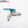 GutenTop alta calidad niquelado 1/2 * 3/4 ​​PTFE asentado y voladura cuenca montado latón agua bloqueable manguito bib grifo